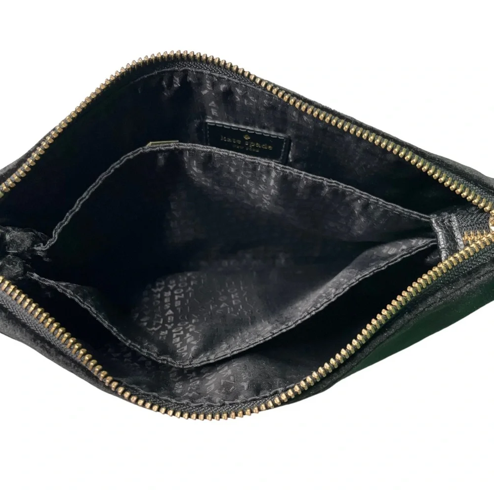 Kate Spade New York 249634 Womens Dawn Place Velvet Madelyne Hand Bag Black. - Picture 11 of 15